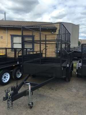 mmexport1486633661649 June 27, 2022 | 10×5 Deluxe Heavy Duty Galvanised Tandem Trailer with High Sides, Mesh Cage and Ramp