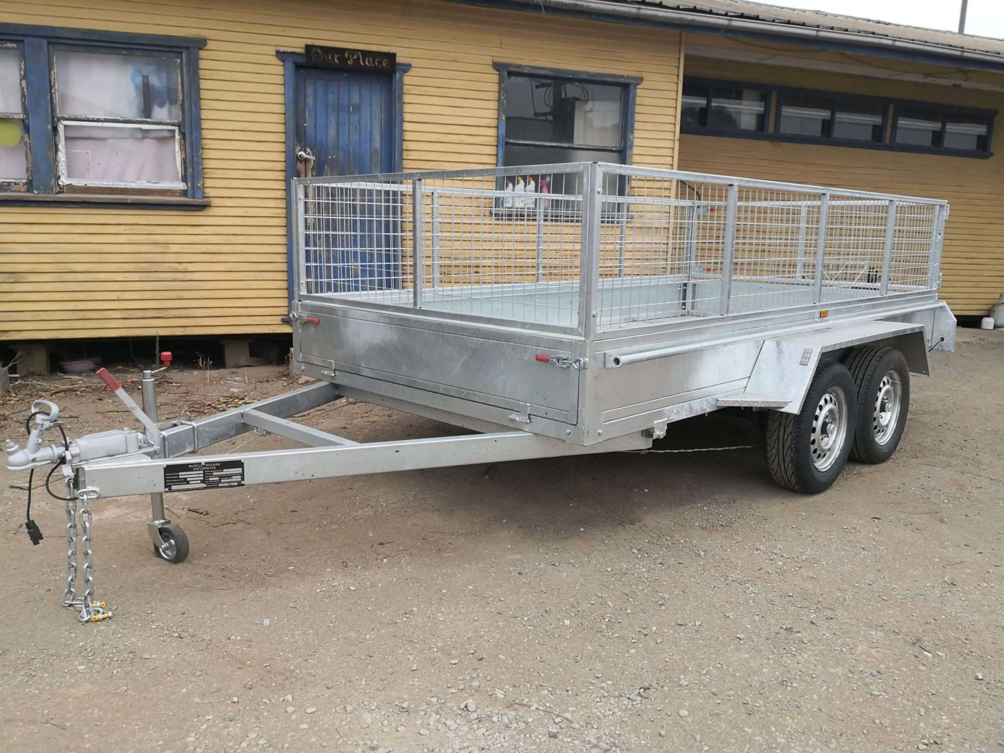 12x6 Heavy Duty Fully Galvanised Tandem Trailer with Cage Best