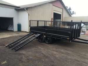 mmexport1468230581181 scaled August 19, 2022 | 14×8 Table Top Tandem Trailer with Side walls, Crate, Winch and 2000kg ATM