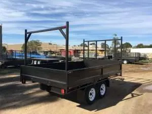 mmexport1486633732456 scaled December 8, 2023 | 12×7 Tabletop Flatbed Trailer with 2800kg ATM and Ladder Racks