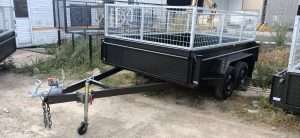mmexport1602460863366 scaled June 27, 2022 | 10×6 Galvanised Deluxe Heavy Duty Tandem Trailer with High Sides, Mesh Cage and Ramp