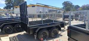 mmexport1605342493819 scaled June 27, 2022 | 10x6 Full Checker Plate Australian Made Galvanized Tandem Trailer with Cage 2000kgs