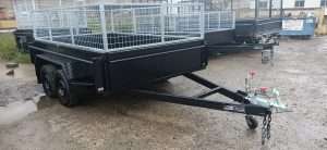 mmexport1613269369283 scaled June 27, 2022 | 9x5 Deluxe Galvanised Full Checker Plate 2000 kg Capacity Tandem Trailer with High Sides and Cage